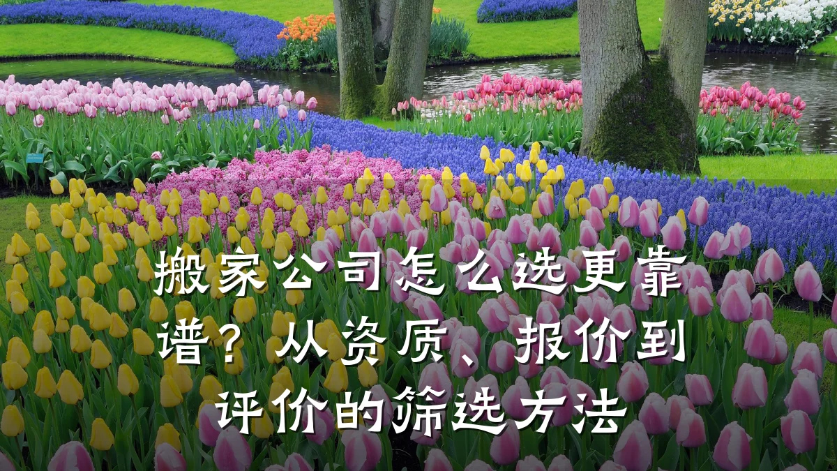 搬家公司怎么选更靠谱？从资质、报价到评价的筛选方法
