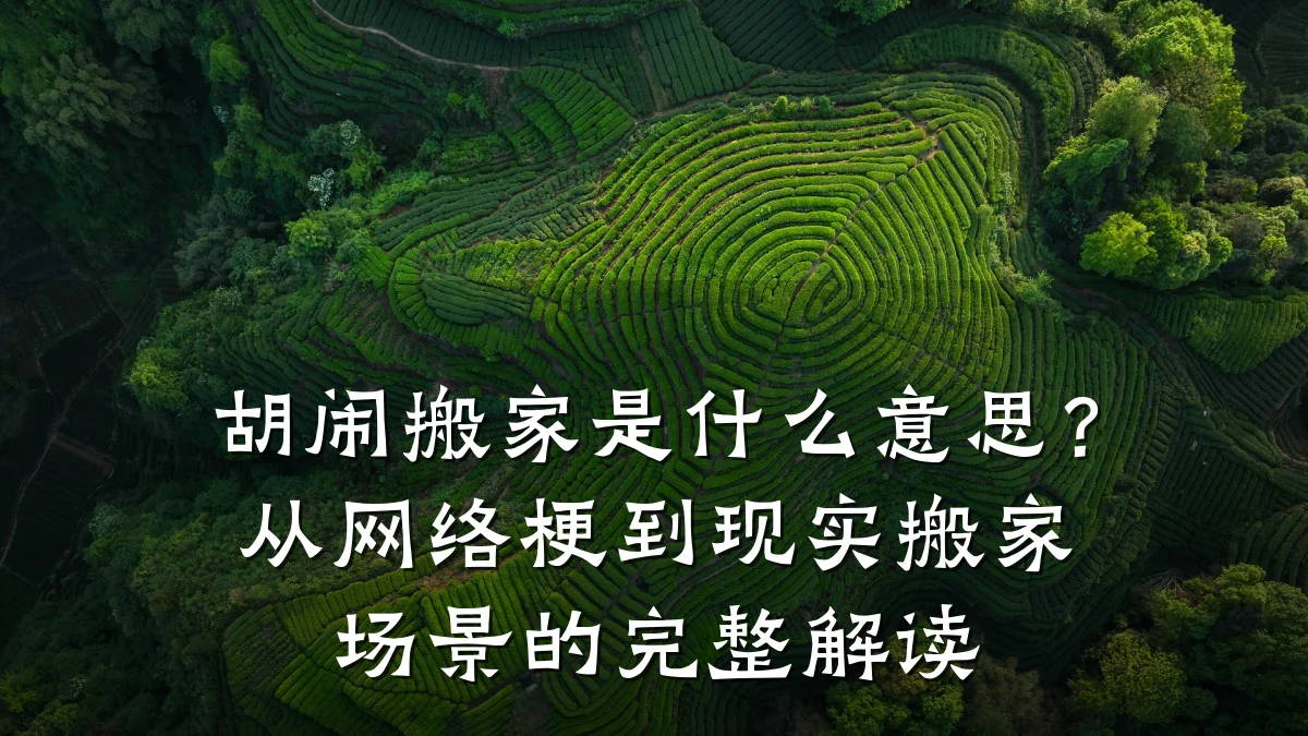 胡闹搬家是什么意思？从网络梗到现实搬家场景的完整解读