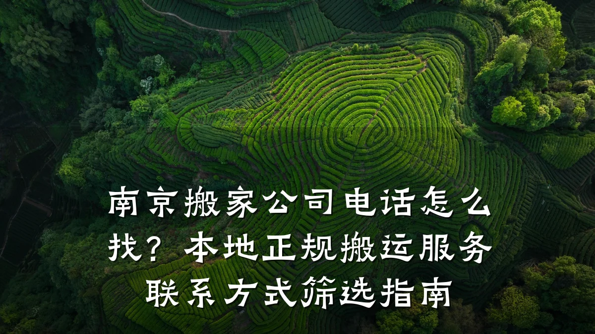 南京搬家公司电话怎么找?本地正规搬运服务联系方式筛选指南