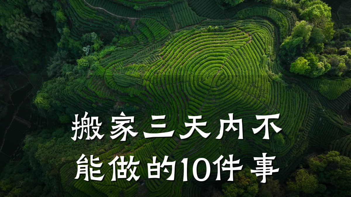 搬家三天内不能做的10件事