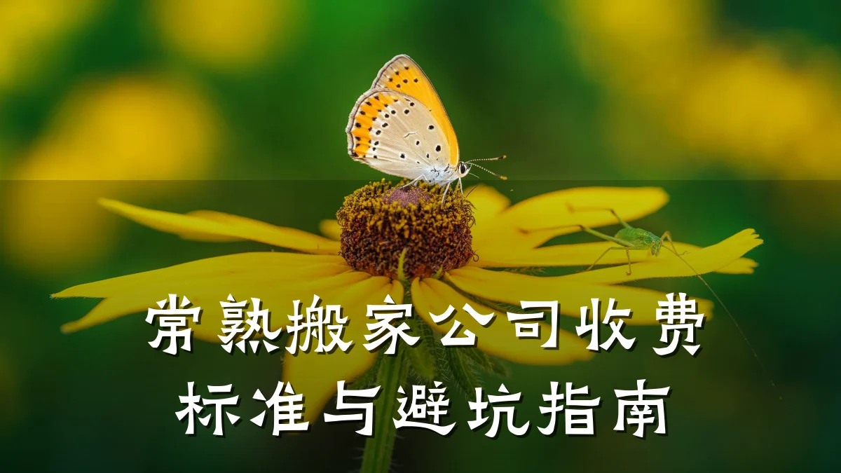 常熟搬家公司收费标准与避坑指南