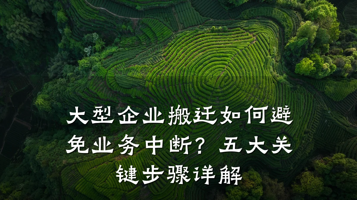 大型企业搬迁如何避免业务中断?五大关键步骤详解
