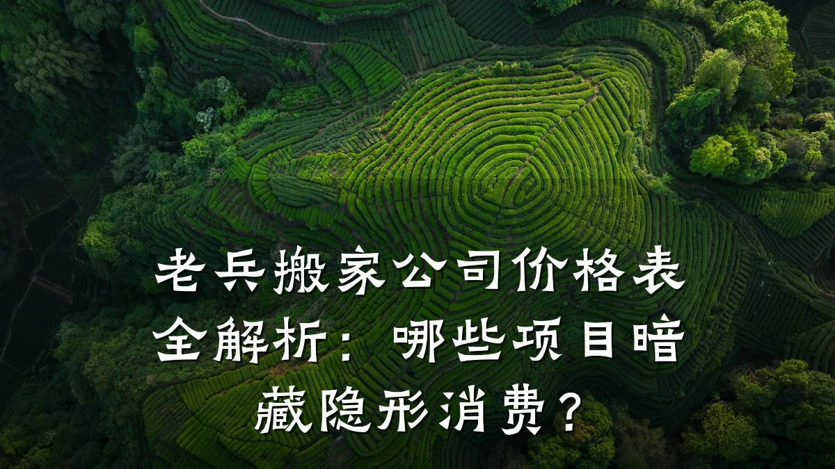 老兵搬家公司价格表全解析：哪些项目暗藏隐形消费？