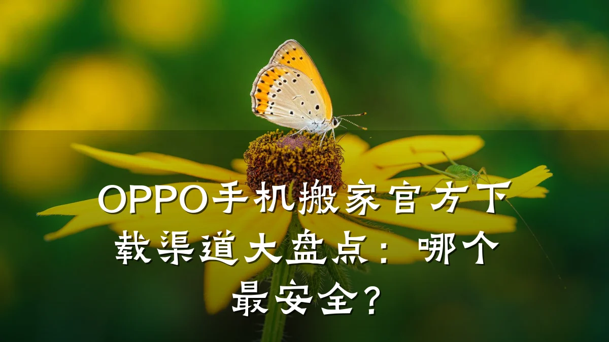 OPPO手机搬家官方下载渠道大盘点：哪个最安全？
