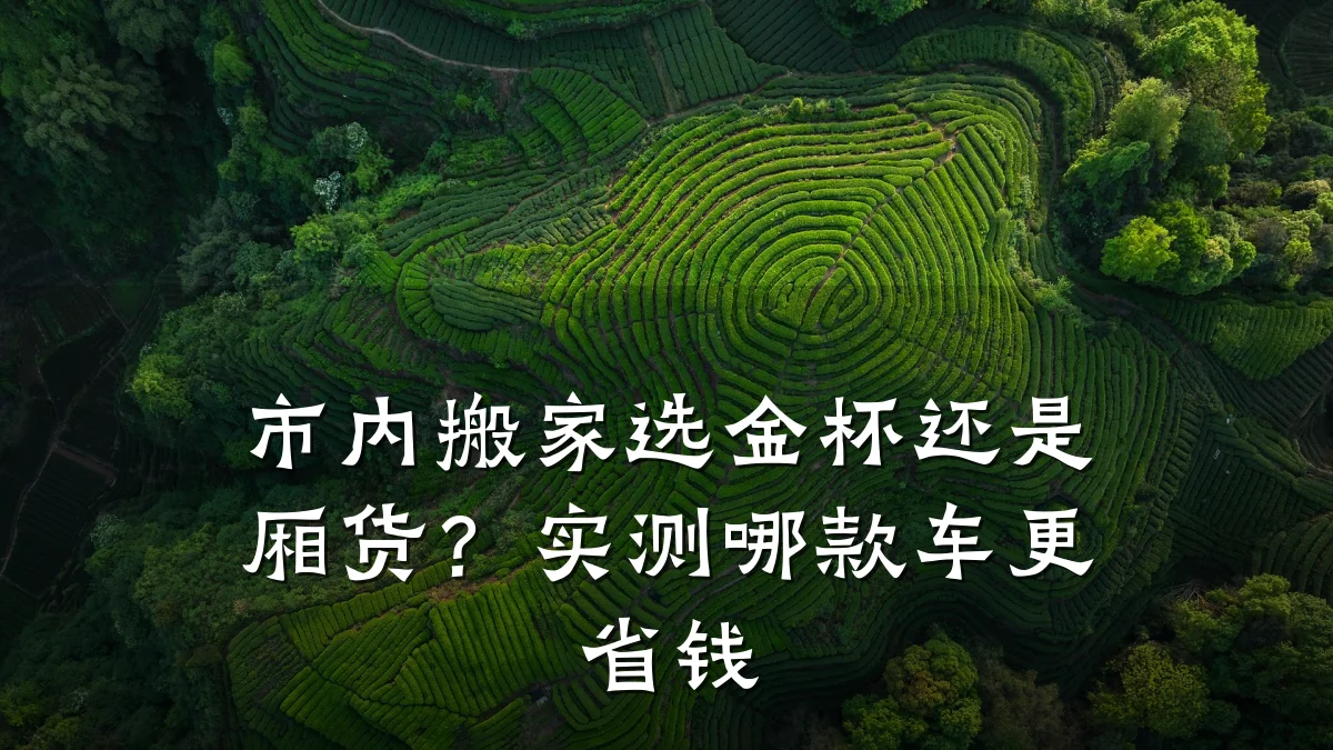 市内搬家选金杯还是厢货?实测哪款车更省钱
