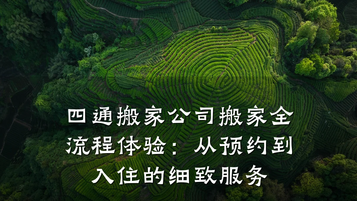 四通搬家公司搬家全流程体验:从预约到入住的细致服务