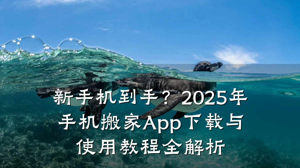 新手机到手?2025年手机搬家App下载与使用教程全解析