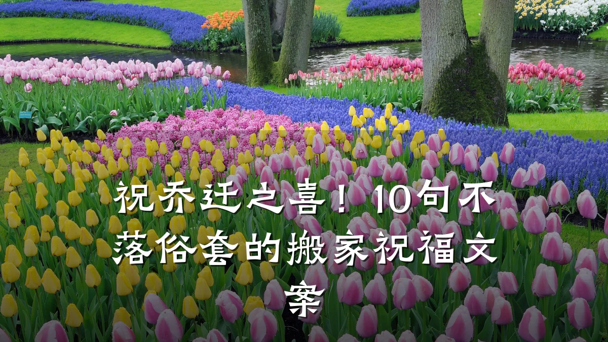 祝乔迁之喜!10句不落俗套的搬家祝福文案