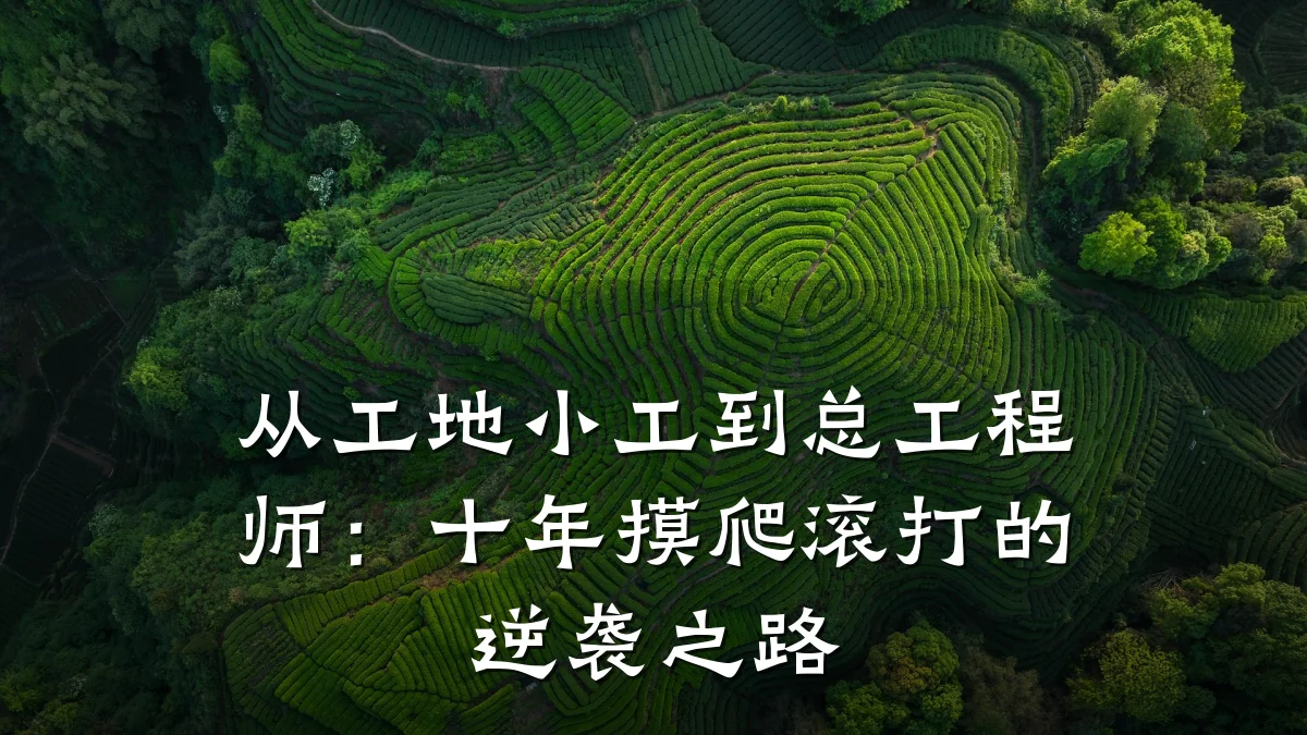 从工地小工到总工程师:十年摸爬滚打的逆袭之路