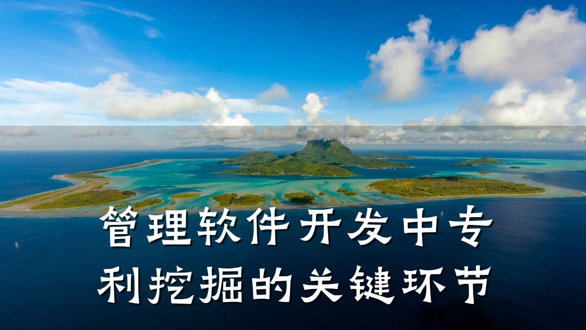 管理软件开发中专利挖掘的关键环节