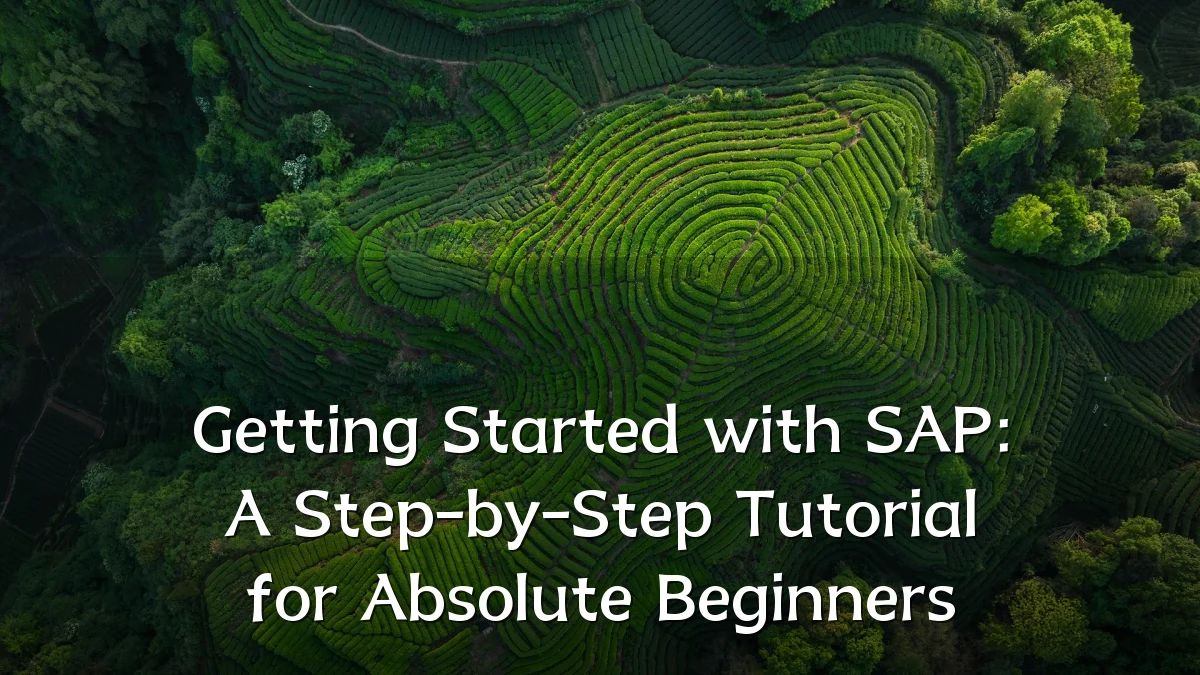 Getting Started with SAP: A Step-by-Step Tutorial for Absolute Beginners