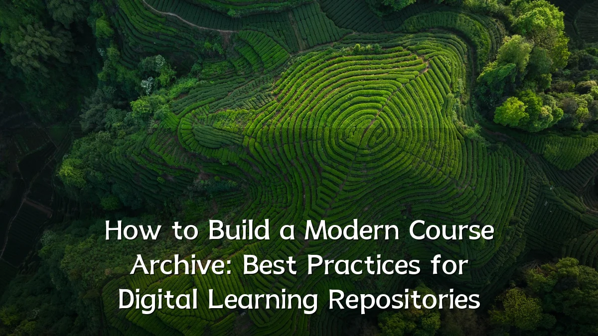 How to Build a Modern Course Archive: Best Practices for Digital Learning Repositories