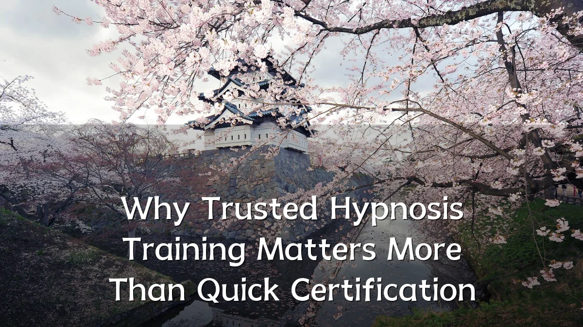 Why Trusted Hypnosis Training Matters More Than Quick Certification