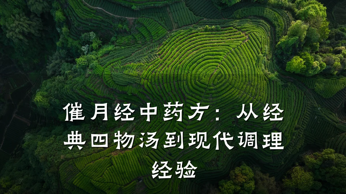 催月经中药方:从经典四物汤到现代调理经验