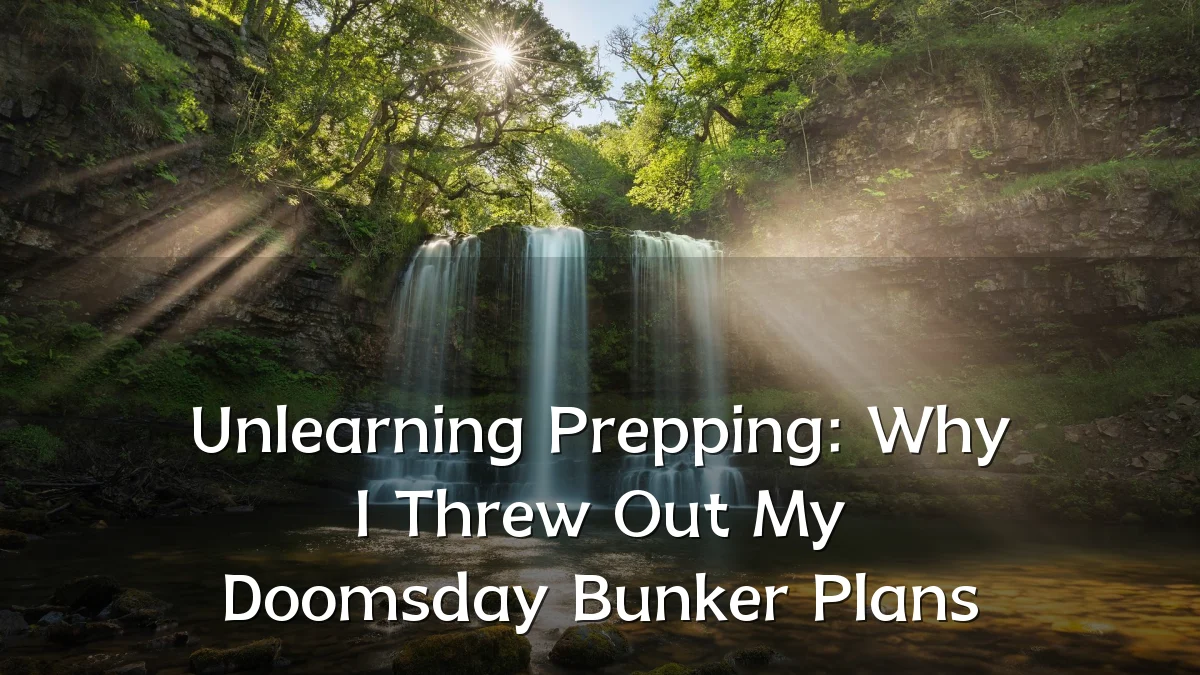 Unlearning Prepping: Why I Threw Out My Doomsday Bunker Plans